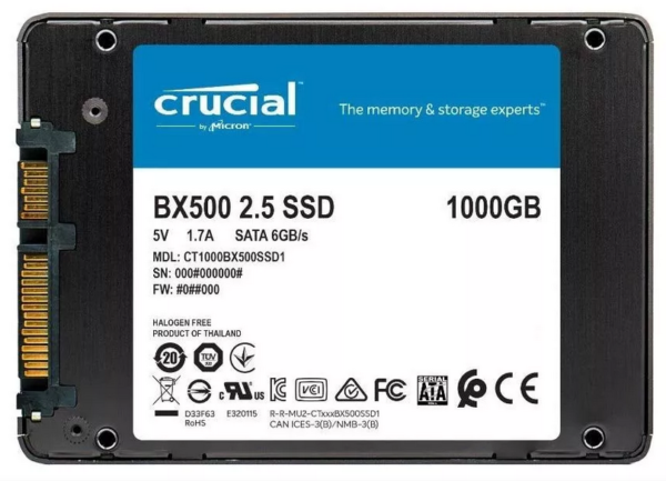 Disco sólido SSD interno 1 TB Crucial Bx500 - Imagen 3